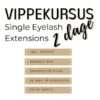 vippe kursus single eyelash extensions 2 dage